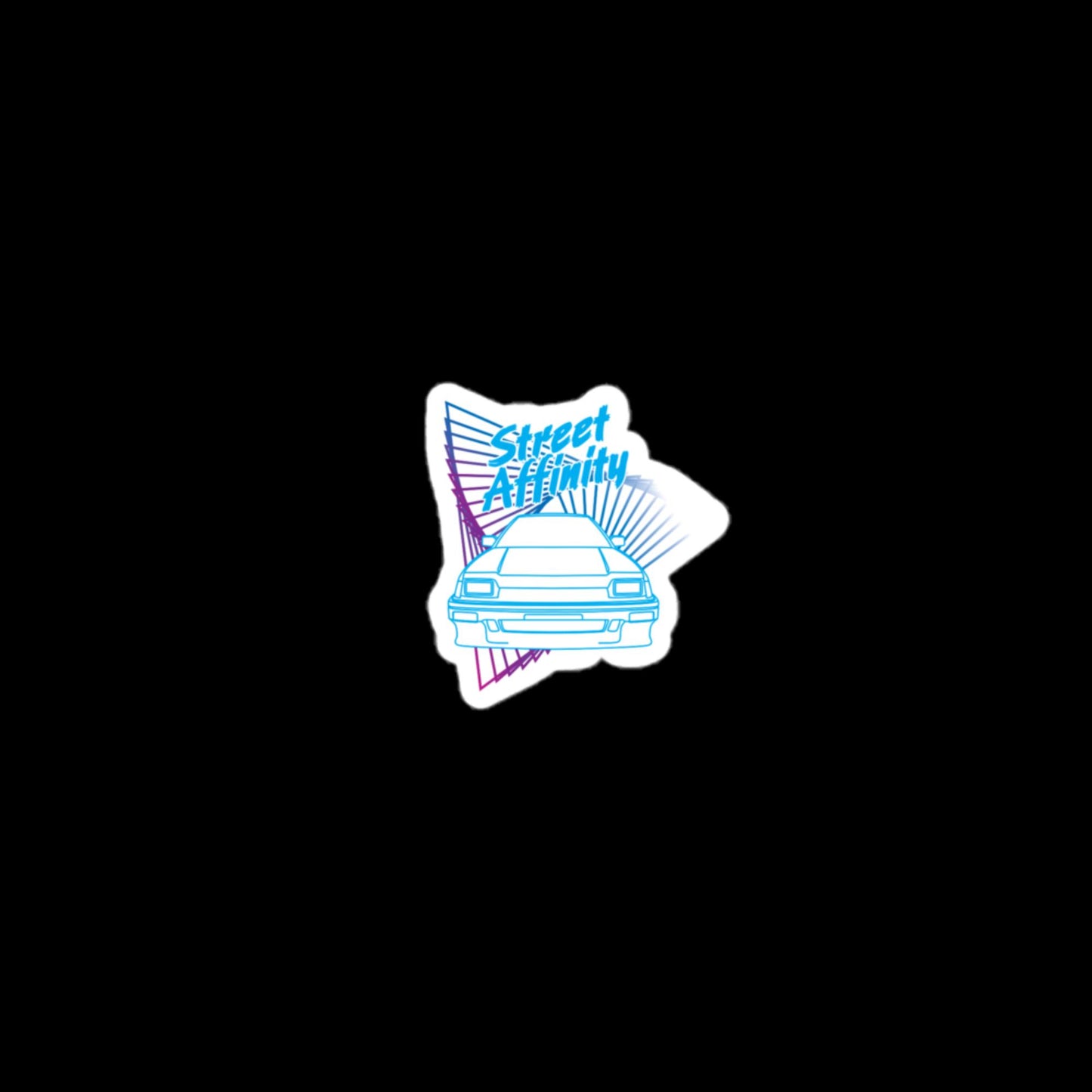 Street Affinity Triangles Sticker