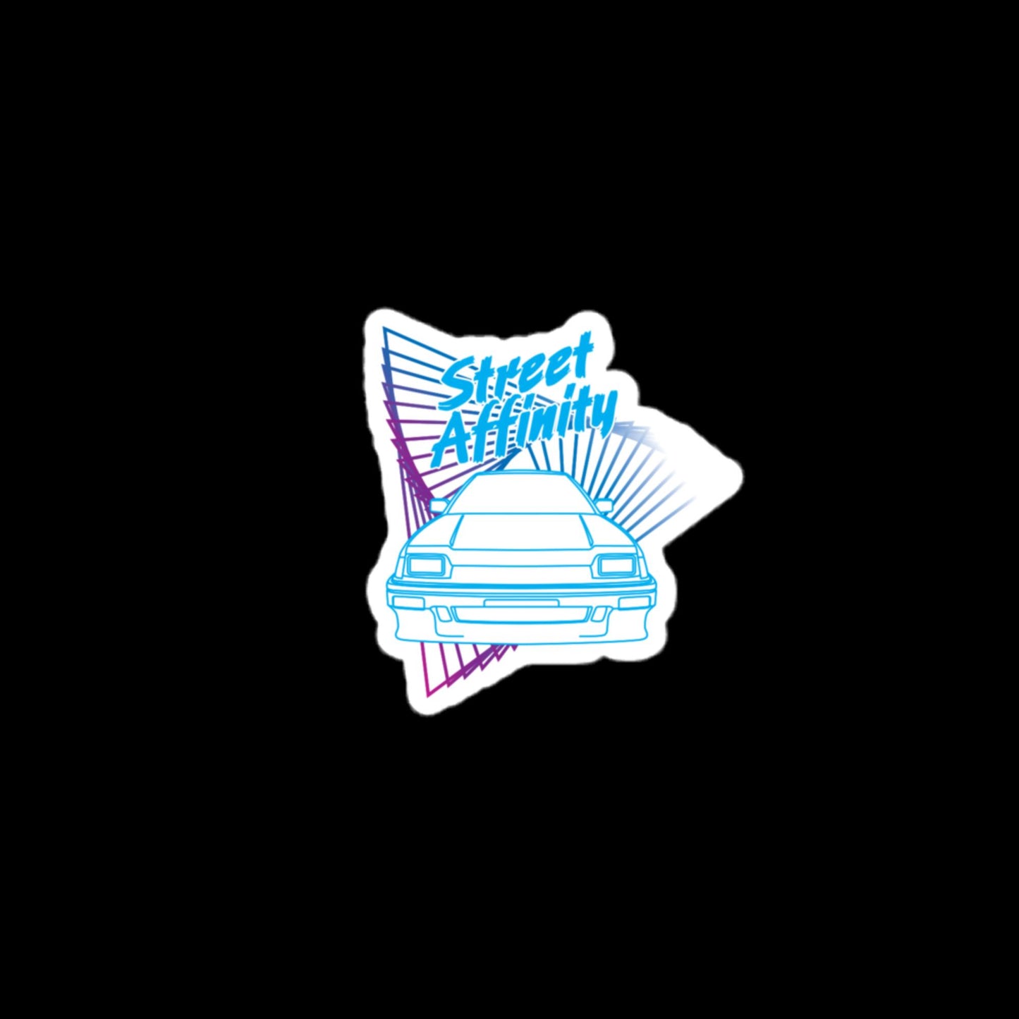 Street Affinity Triangles Sticker