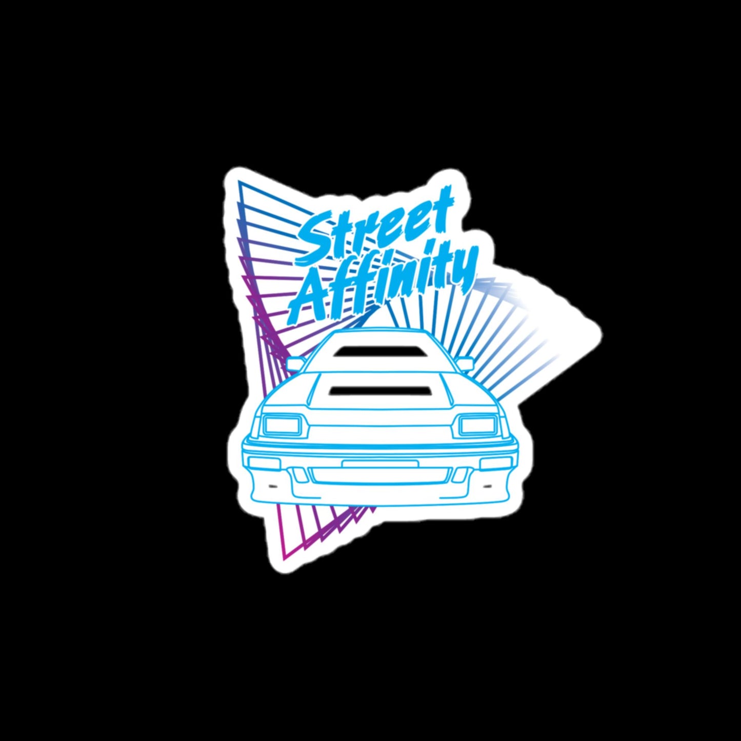 Street Affinity Triangles Sticker