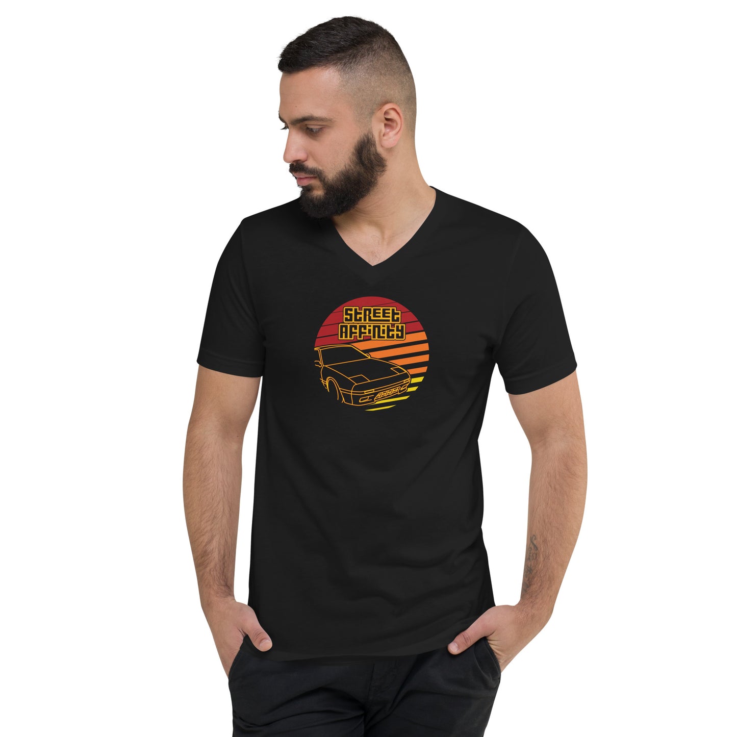 Sunset Short Sleeve V-Neck T-Shirt