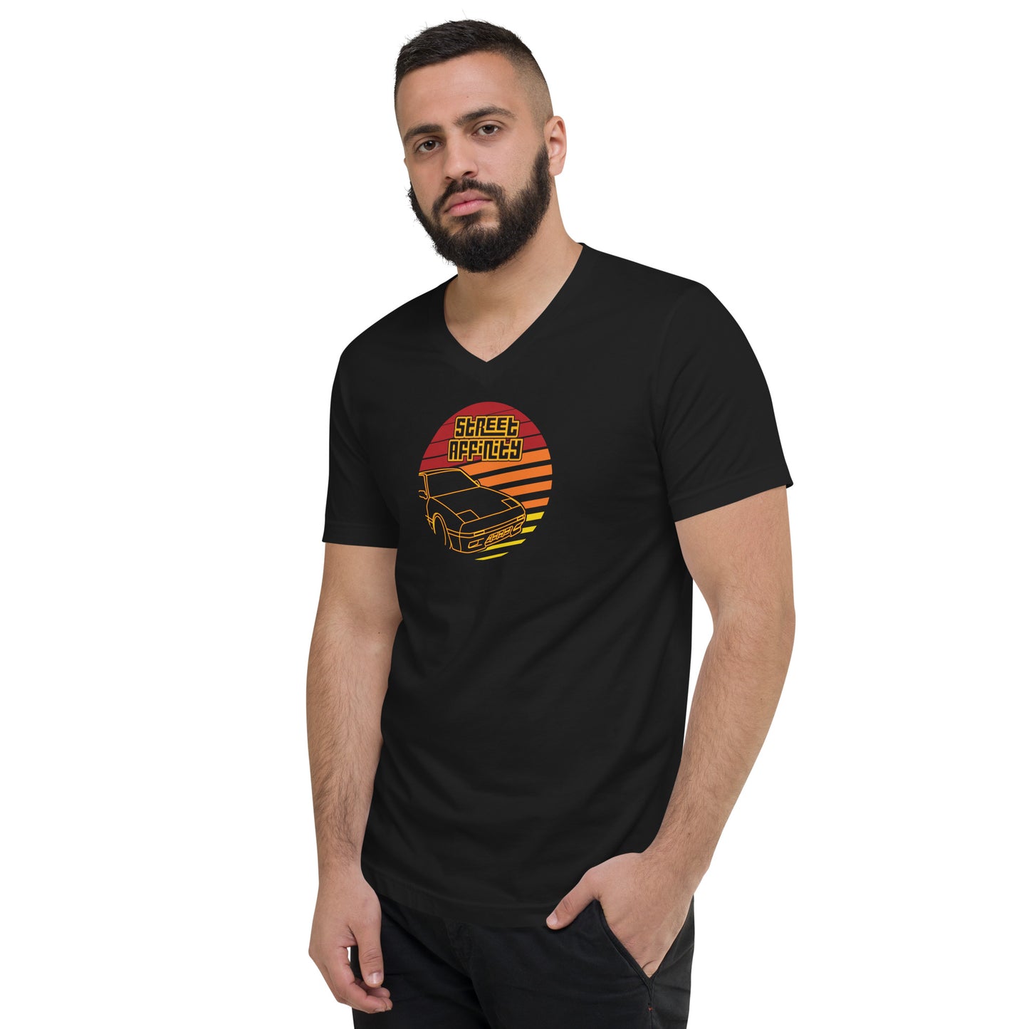 Sunset Short Sleeve V-Neck T-Shirt